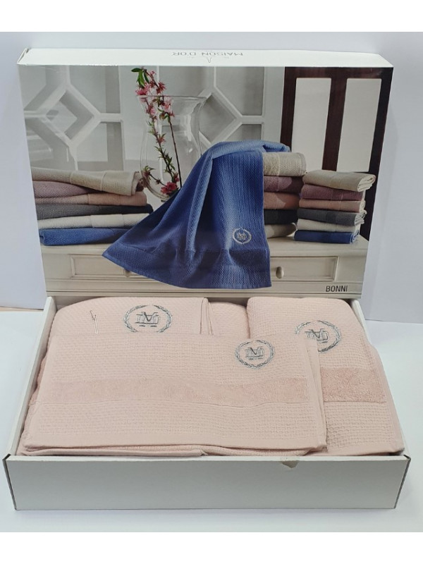 Набір рушників Maison D'or Bonni Rose 30x50, 50x100, 70x140