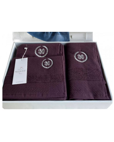 Набор полотенец Maison D'or Bonni Bordeaux 30x50, 50x100, 70x140