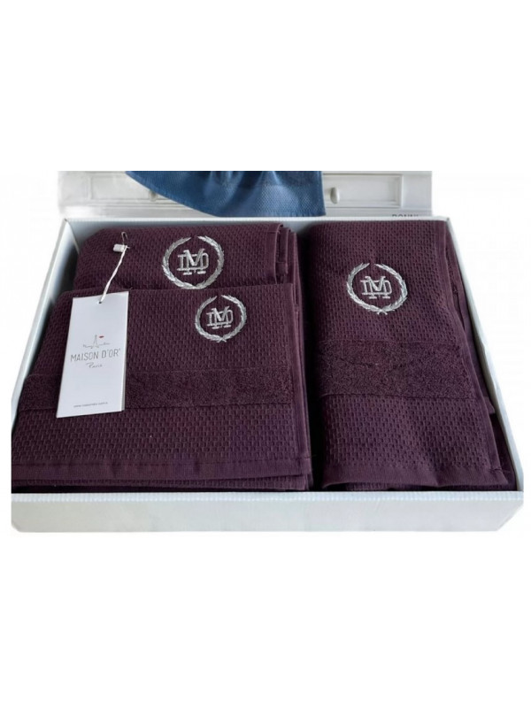 Набор полотенец Maison D'or Bonni Bordeaux 30x50, 50x100, 70x140