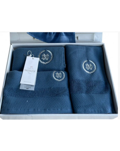 Набор полотенец Maison D'or Bonni Blue 30x50, 50x100, 70x140