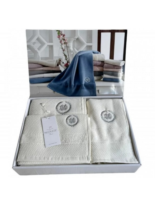 Набор полотенец Maison D'or Bonni Cream 30x50, 50x100, 70x140