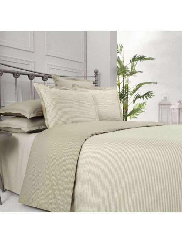 Постельное белье Sarev Fancy stripe bej поплин евро