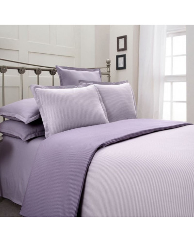 Постільна білизна Sarev Fancy stripe lila поплін євро