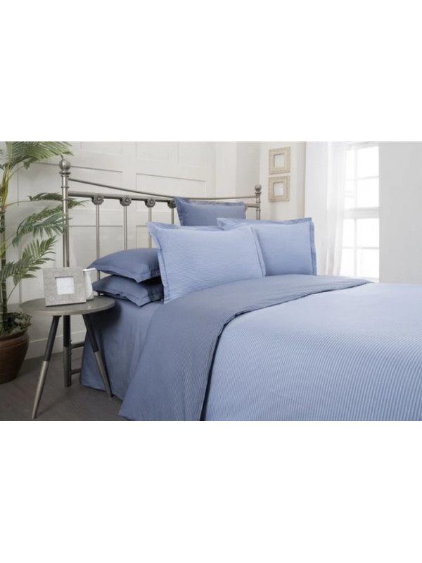 Постельное белье Sarev Fancy stripe mavi поплин евро