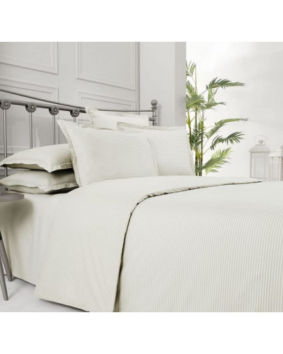 Постільна білизна Sarev Fancy stripe krem поплін євро