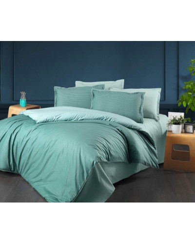 Постельное белье Sarev Bazaar Jazzy v1 yesil ранфорс евро