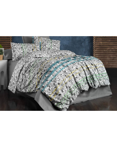 Постельное белье Sarev Bazaar Flodya V2 gri ранфорс евро