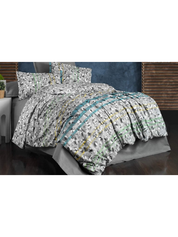 Постельное белье Sarev Bazaar Flodya V2 gri ранфорс евро