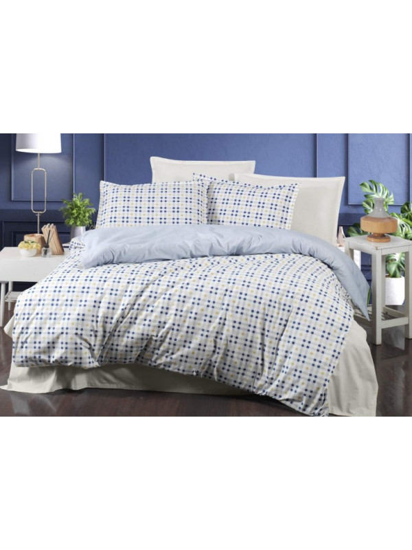 Постельное белье Sarev Bazaar Plena V3 mavi ранфорс евро