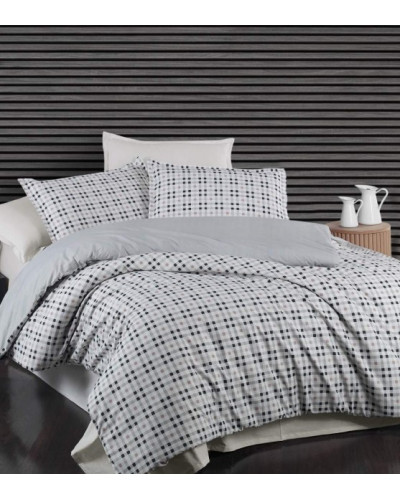 Постільна білизна Sarev Bazaar Plena V1 antrasit ранфорс євро