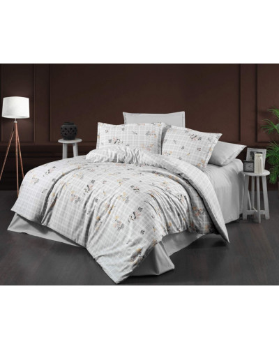 Постельное белье Sarev Bazaar Perna V1 bej ранфорс евро