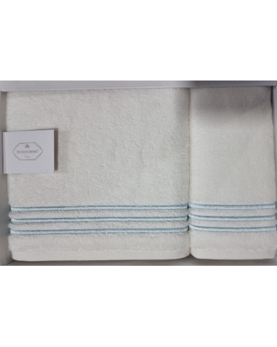 Набор полотенец Tivolyo Home Line k.beyaz/su yesil 50x100; 75x150