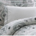 Постільна білизна Tivolyo Home Angel gri Делюкс сатин жатий шовк євро