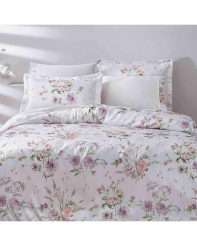 Постельное белье Tivolyo Home New Spring делюкс сатин жатый шёлк евро