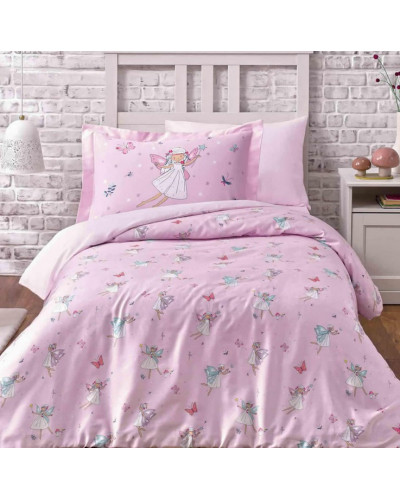 Подростковое постельное белье Tivolyo Home Fairies делюкс сатин полуторное