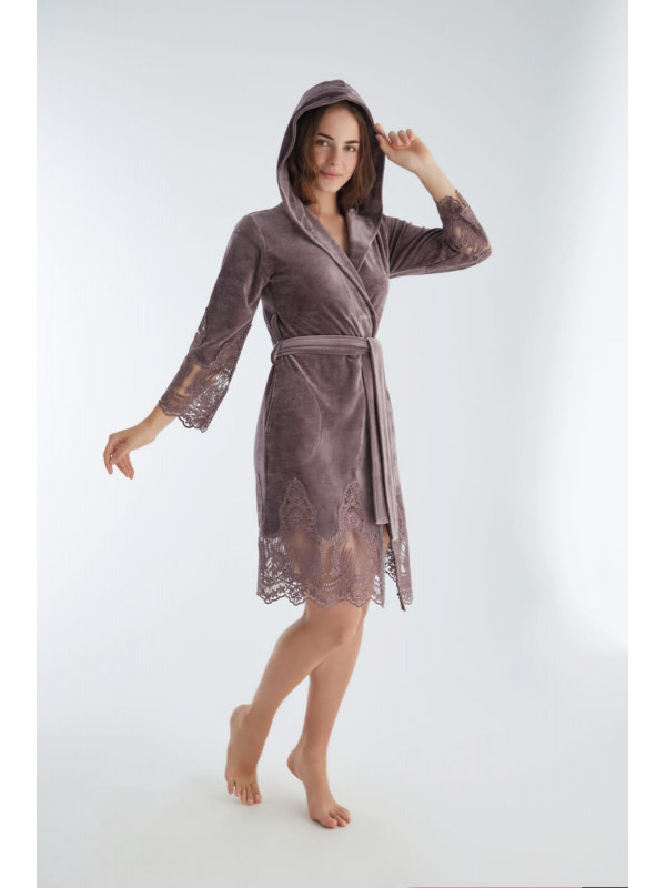 Халат женский nusa хлопок/бамбук модель 0465 gulkurusu, l/xl