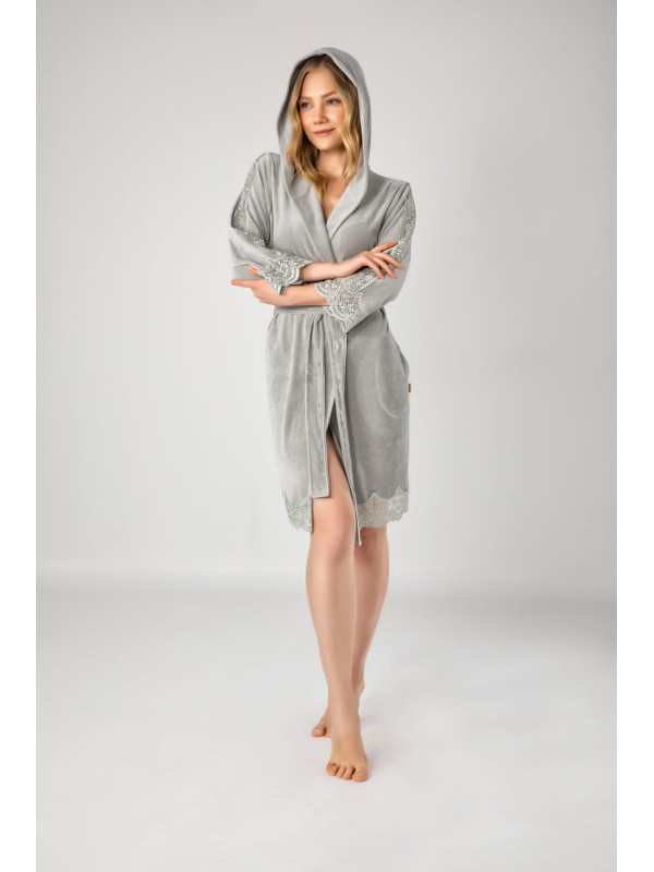 Халат женский nusa хлопок/бамбук модель 0451 su yesili, m