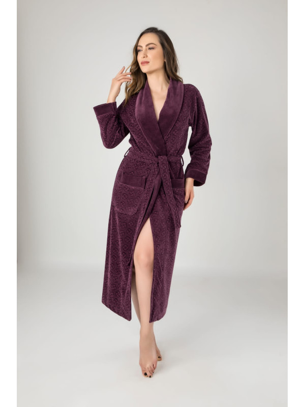 Халат женский nusa хлопок/бамбук модель 0439 murdum, xxl