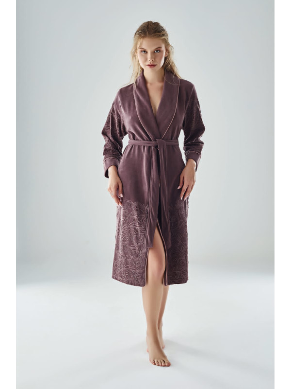 Жіночий халат nusa бавовна/бамбук модель 8715 gulkurusut, s