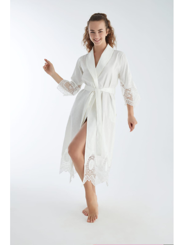 Халат женский nusa шелк модель 15055 krem, s