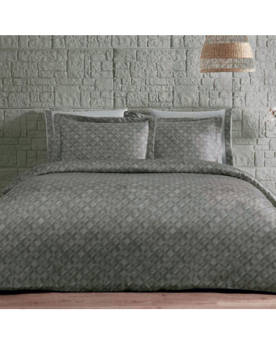 Постельное белье Tivolyo Home Capitone делюкс сатин плюс жатый шёлк евро