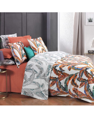 Постельное белье Sarev DEFNE ORANJ сатин делюкс 300ТС евро