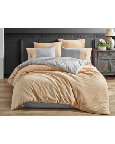 Постельное белье Carabella sari-gri ранфорс евро