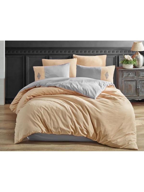 Постельное белье Carabella sari-gri ранфорс евро