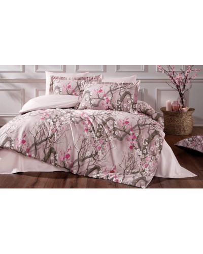 Постельное белье Tivolyo Home Sakura делюкс сатин евро