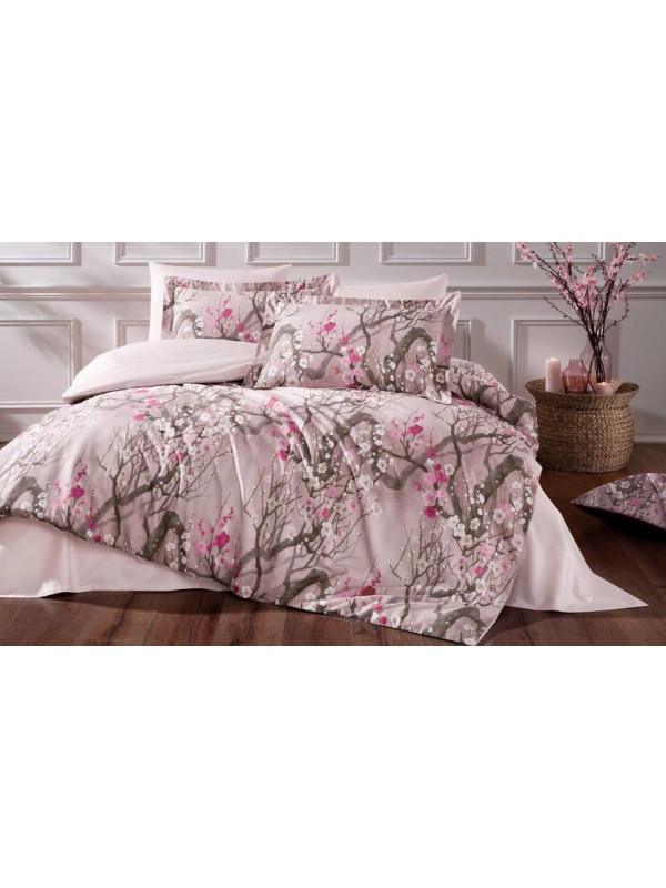 Постельное белье Tivolyo Home Sakura делюкс сатин евро