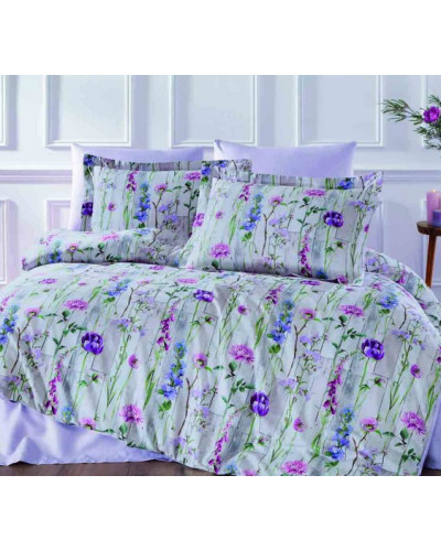 Постельное белье Tivolyo Home Clematis делюкс сатин евро