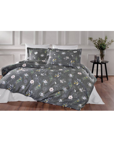 Постельное белье Tivolyo Home Fleurs делюкс сатин евро