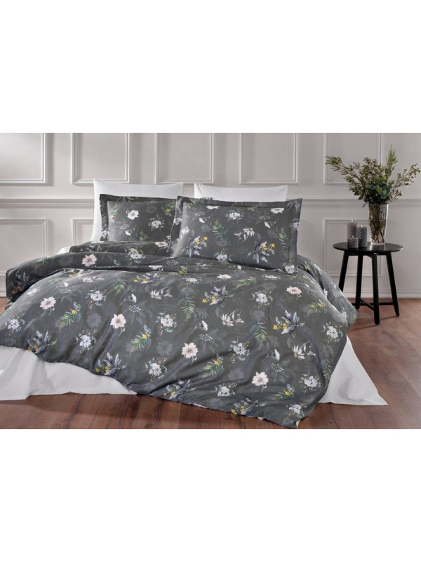 Постельное белье Tivolyo Home Fleurs делюкс сатин евро