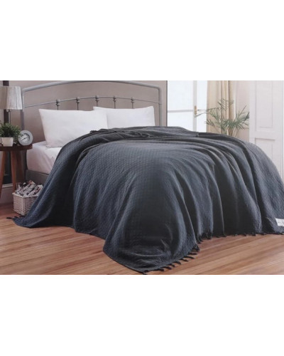 Покрывало Maison D'or My Favorite Pike antrasit вафельное 240x260