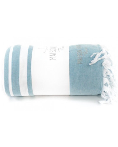 Покрывало-плед Maison D'or Babette turkuaz хлопок 220x240