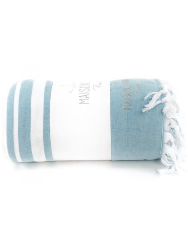 Покрывало-плед Maison D'or Babette turkuaz хлопок 220x240