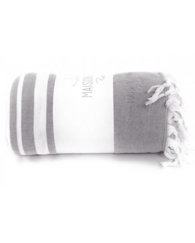 Покрывало-плед Maison D'or Babette stone хлопок 220x240