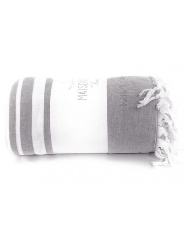 Покрывало-плед Maison D'or Babette stone хлопок 220x240