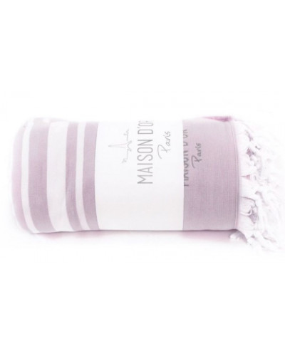 Покрывало-плед Maison D'or Babette lilac хлопок 220x240