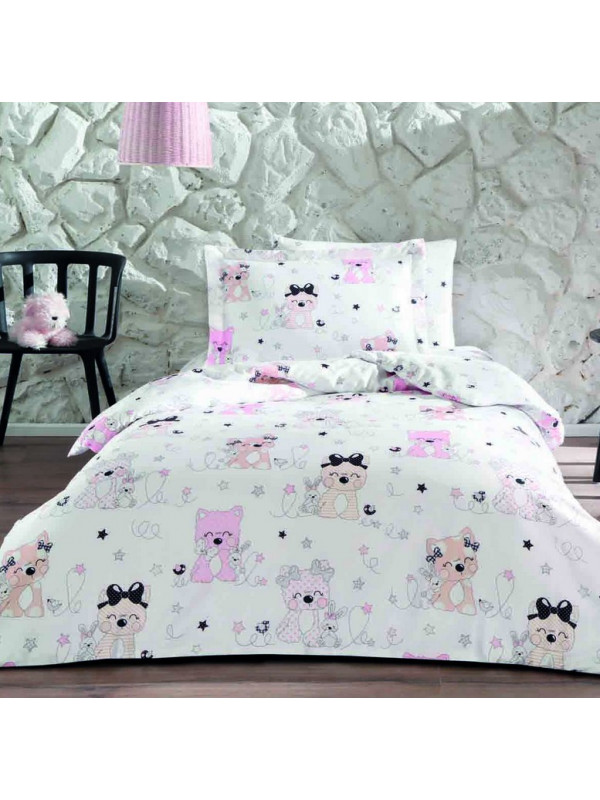 Подростковое постельное белье Tivolyo Home Sweet Maltese делюкс сатин полуторное