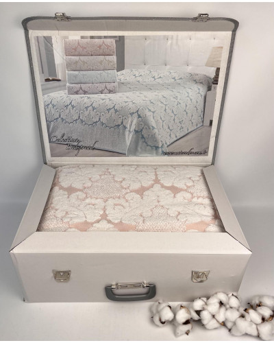 Махровая простынь Maison D'or Celestina rose 220x240
