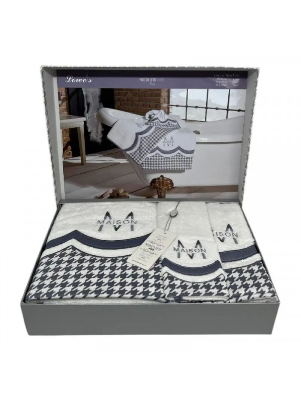 Набор полотенец Maison D'or Lowes grey 30x50; 50x100; 85x150