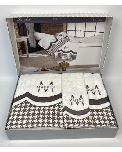 Набор полотенец Maison D'or Lowes brown 30x50; 50x100; 85x150