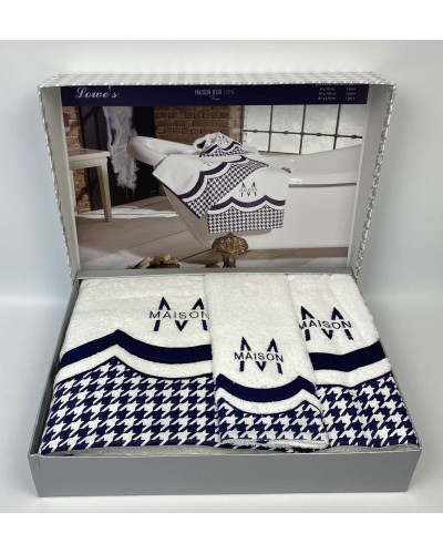 Набор полотенец Maison D'or Lowes navy 30x50; 50x100; 85x150