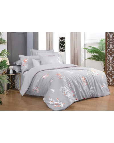 Постельное белье Sarev Lida gri делюкс сатин 300ТС евро