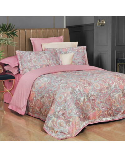 Постельное белье Sarev Volga somon делюкс сатин 300ТС евро