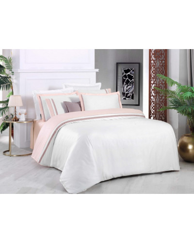 Постельное белье Sarev Graz pembe сатин делюкс 300ТС евро