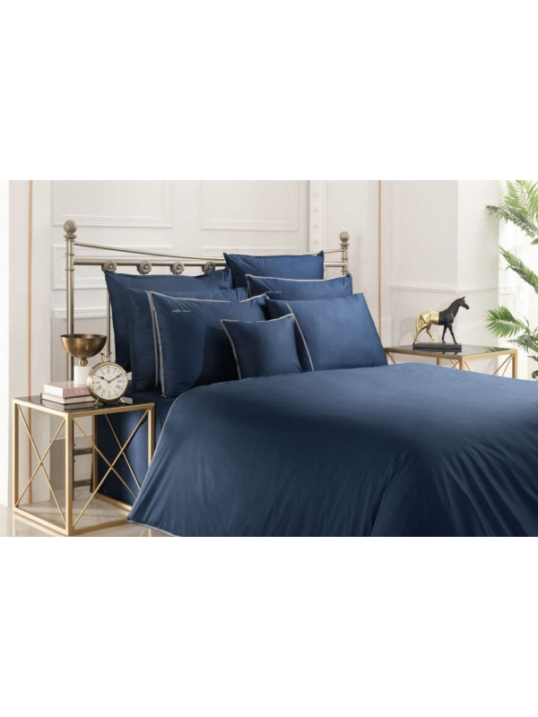 Постельное белье Sarev Sartoria lacivert сатин делюкс 500TC евро
