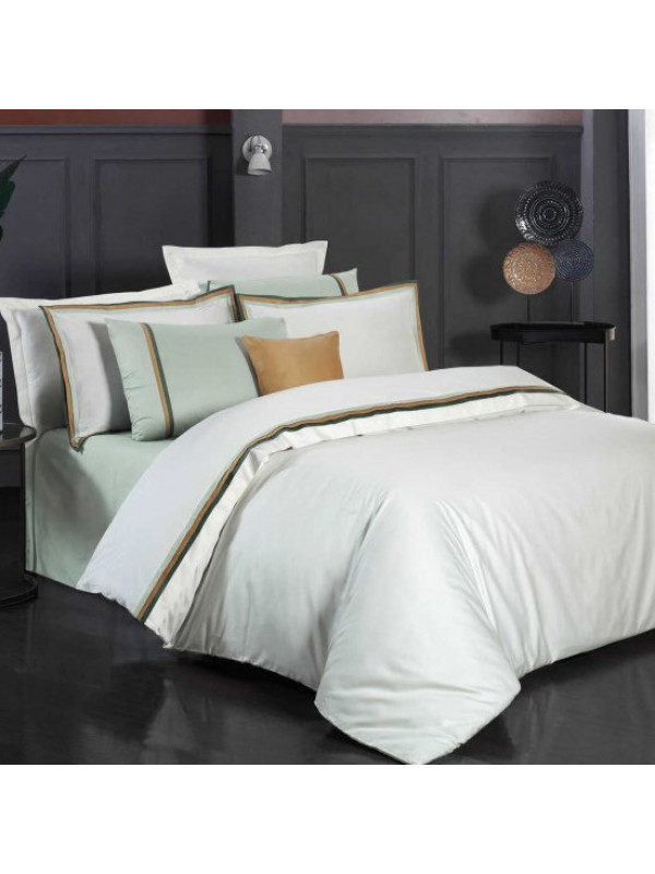 Постельное белье Sarev Minsk yesil сатин делюкс 500TC евро