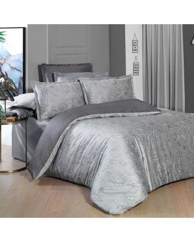 Постельное белье Sarev Orlina gri сатин делюкс 300ТС семейное